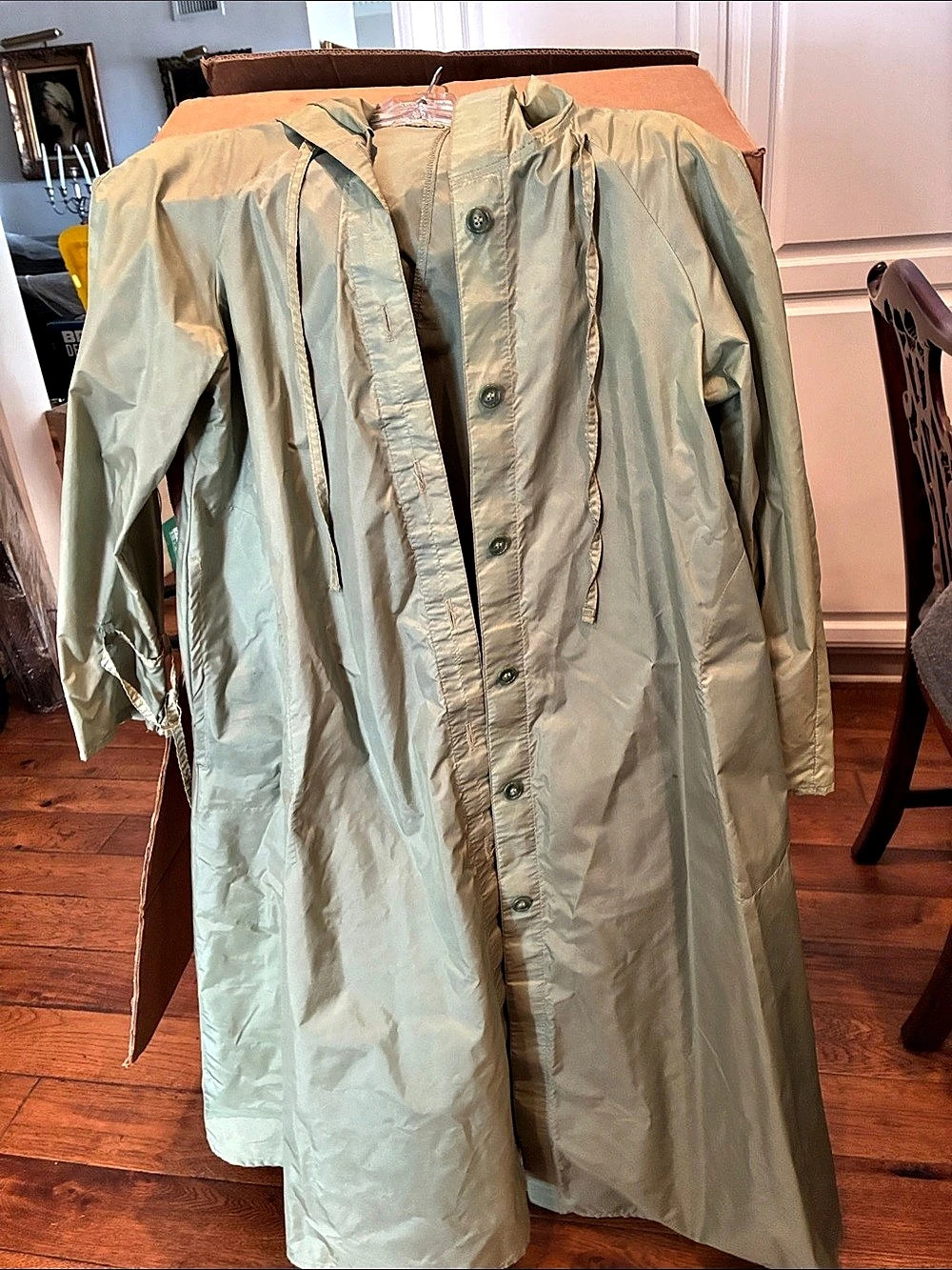 totes The Totes Coat Lightweight Hooded Coat in Green Size 12